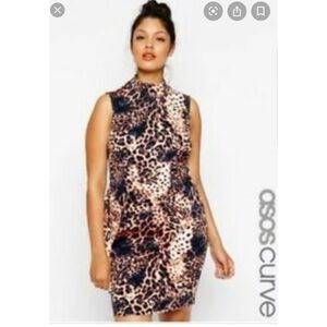 ASOS curve leopard print dress 22W